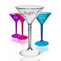 7 oz Diamond Cut Plastic Martini Glasses
